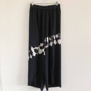 Young Fabulous & Broke Black Tie Die Split Wide Leg Pants Size Small